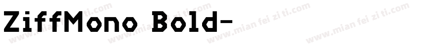 ZiffMono Bold字体转换